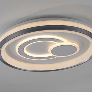 Plafoniera LED MINELLI alb Zuma Line 14334-16, 6.8x50 cm, 40W