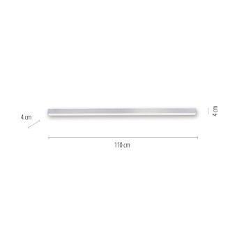 Plafoniera LED PURE-LINES aluminiu Zuma Line 6021-95, 110x3.8 cm, 18W