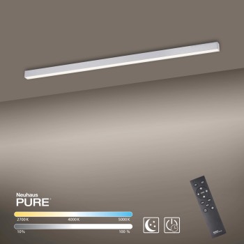 Plafoniera LED PURE-LINES aluminiu Zuma Line 6021-95, 110x3.8 cm, 18W