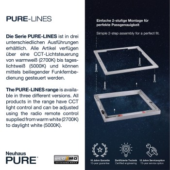 Plafoniera LED PURE-LINES aluminiu Zuma Line 6021-95, 110x3.8 cm, 18W