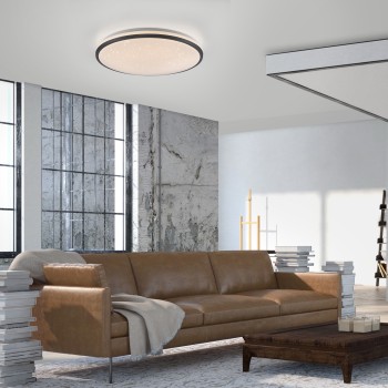 Plafoniera LED KYLE negru Zuma Line 14295-18, 9.5x49.3 cm, 36.5W