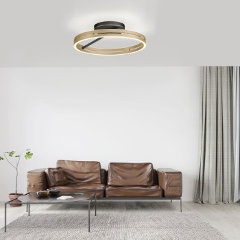 Plafoniera LED PURE LOOP negru Zuma Line 6552-68, D60 cm, 42W