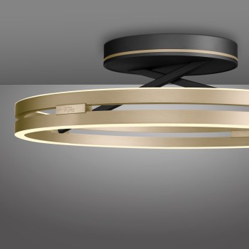 Plafoniera LED PURE LOOP negru Zuma Line 6552-68, D60 cm, 42W