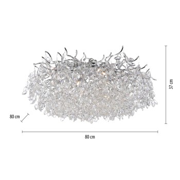 Plafoniera RICICLE crom Zuma Line 6054-17, D80 cm, 13xG9
