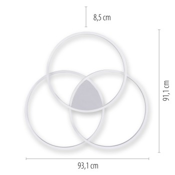 Plafoniera LED Q-KATE otel Zuma Line 6579-95, 93.1x91.1 cm, 62W