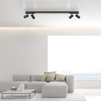 Plafoniera LED PURE-LINES antracit Zuma Line 6121-13, 120x19 cm, 25W