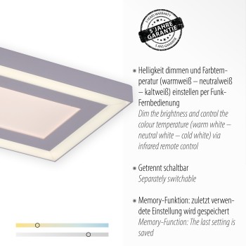 Plafoniera LED EDGING alb Zuma Line 14853-16, 6x11.8 cm, 35W