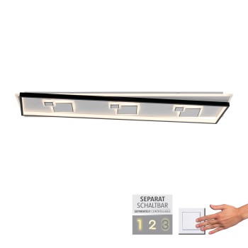 Plafoniera LED MAILAK negru Zuma Line 6391-16, 97.5x30 cm, 39W