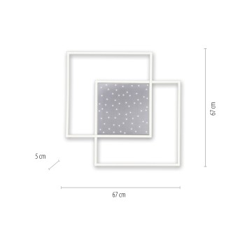 Plafoniera LED YUKI otel Zuma Line 6024-55, D67 cm, 57W