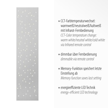Plafoniera LED SPARKLE otel Zuma Line 14672-55, 4x25 cm, 20W