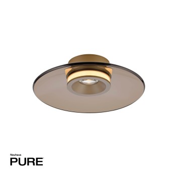 Plafoniera LED PURE MOON maro Zuma Line 6094-97, D32 cm, 17.7W