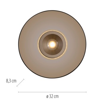 Plafoniera LED PURE MOON maro Zuma Line 6094-97, D32 cm, 17.7W
