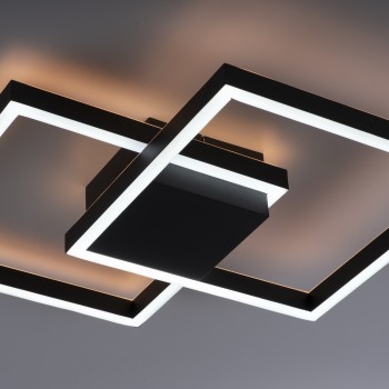 Plafoniera LED Q-MARKO negru Zuma Line 6144-18, D53.5 cm, 42.5W, RGB