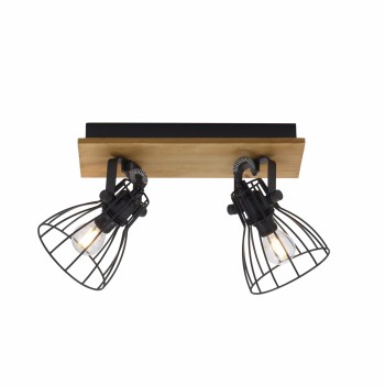 Plafoniera TARO negru Zuma Line 15118-18, 21x22 cm, 2xE14