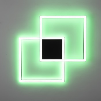 Plafoniera LED Q-MARKO negru Zuma Line 6144-18, D53.5 cm, 42.5W, RGB