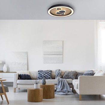 Plafoniera LED ELIZA negru Zuma Line 6284-79, D60 cm, 63W