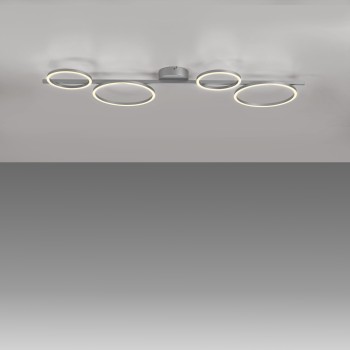 Plafoniera LED MINI RITUS argintiu Zuma Line 14211-21, 7x42 cm, 40W