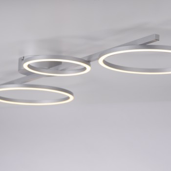 Plafoniera LED MINI RITUS argintiu Zuma Line 14211-21, 7x42 cm, 40W