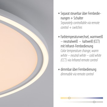 Plafoniera LED EDGING alb Zuma Line 14871-16, 5.8x60 cm, 58W
