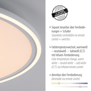 Plafoniera LED EDGING alb Zuma Line 14871-16, 5.8x60 cm, 58W