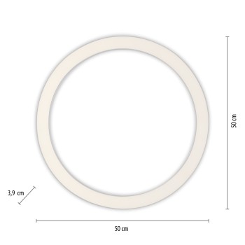 Plafoniera LED PURE-LINES aluminiu Zuma Line 6309-95, D50 cm, 30W