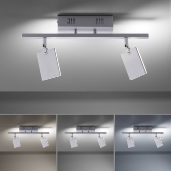 Plafoniera LED PURE-MIRA aluminiu Zuma Line 6354-95, 52.5x24 cm, 15W