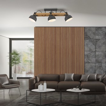 Plafoniera CUP 2.0 negru Zuma Line 15745-18, 26x16.6 cm, 3xE27