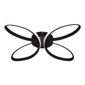 Plafoniera LED ROSENTRA negru Zuma Line C241060002, D48 cm, 28W