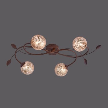 Plafoniera GRETA ruginiu Zuma Line 6395-48, 65x39 cm, 4xG9