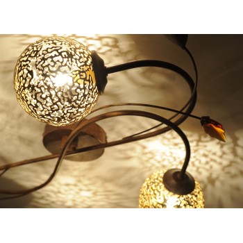 Plafoniera GRETA ruginiu Zuma Line 6395-48, 65x39 cm, 4xG9