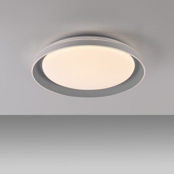 Plafoniera LED SATI gri deschis Zuma Line 14368-15, 8.5x43 cm, 23.5W