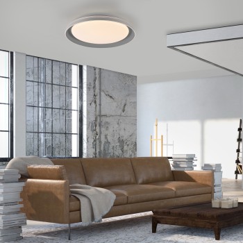 Plafoniera LED SATI gri deschis Zuma Line 14368-15, 8.5x43 cm, 23.5W