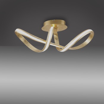 Plafoniera LED MELINDA auriu Zuma Line 8331-12, 64x24 cm, 33W