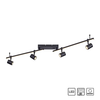 Plafoniera BARIK negru Zuma Line 6525-18, 123x101 cm, 5xGU10