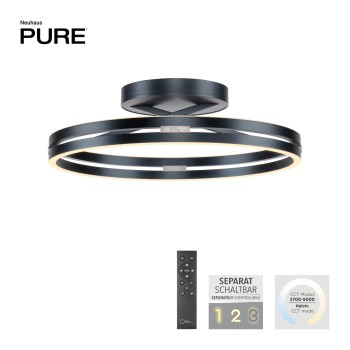 Plafoniera LED PURE LOOP gri Zuma Line 6552-15, D60 cm, 42W
