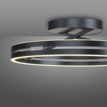 Plafoniera LED PURE LOOP gri Zuma Line 6552-15, D60 cm, 42W