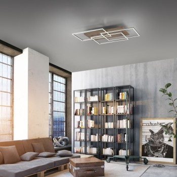 Plafoniera LED PALMA lemn Zuma Line 8330-79, 82x50 cm, 40W