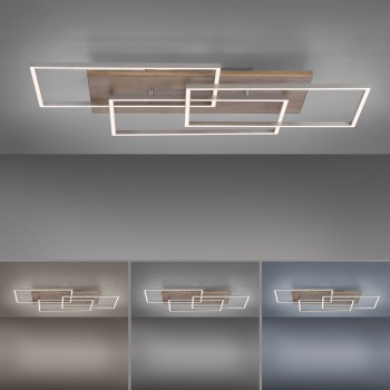 Plafoniera LED PALMA lemn Zuma Line 8330-79, 82x50 cm, 40W