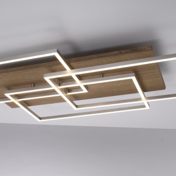 Plafoniera LED PALMA lemn Zuma Line 8330-79, 82x50 cm, 40W