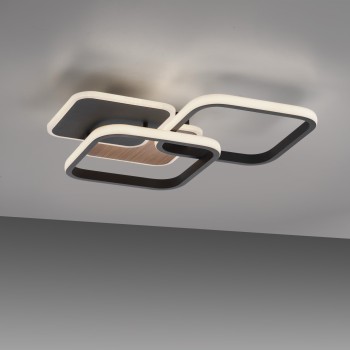 Plafoniera LED SEVENT decor lemn Zuma Line 14117-78, 46x39.4 cm, 36W
