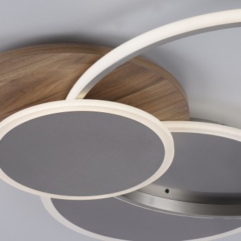 Plafoniera LED PALMA lemn Zuma Line 8328-79, 65x62.5 cm, 55W