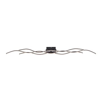 Plafoniera LED WAVE negru Zuma Line 15167-18, 139.5x16 cm, 45W