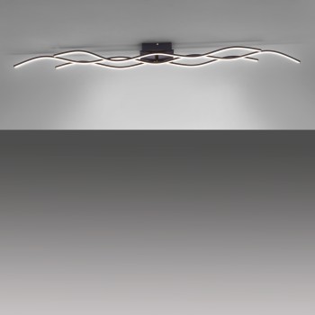 Plafoniera LED WAVE negru Zuma Line 15167-18, 139.5x16 cm, 45W
