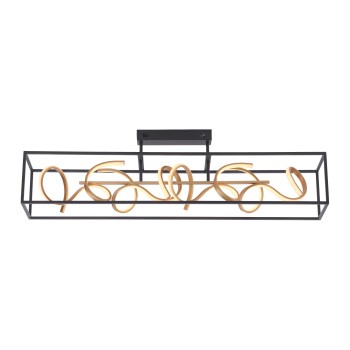 Plafoniera LED SELINA negru Zuma Line 6473-18, 110x20 cm, 45W