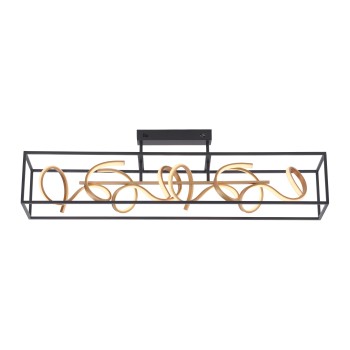 Plafoniera LED SELINA negru Zuma Line 6473-18, 110x20 cm, 45W