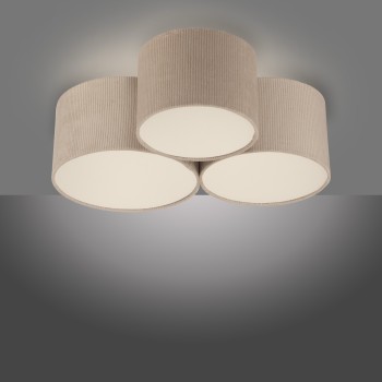 Plafoniera GREEN DURO bej Zuma Line 14890-39, 23x55 cm, 3xE27