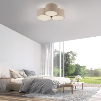 Plafoniera GREEN DURO bej Zuma Line 14890-39, 23x55 cm, 3xE27