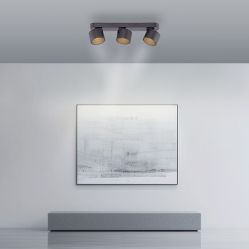Plafoniera LED PURE CUP negru Zuma Line 6227-18, 55.5x18 cm, 44W