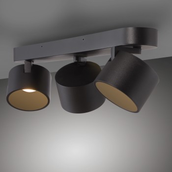 Plafoniera LED PURE CUP negru Zuma Line 6227-18, 55.5x18 cm, 44W