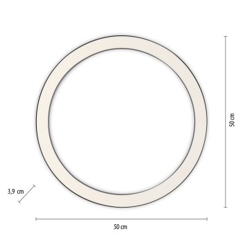 Plafoniera LED PURE-LINES antracit Zuma Line 6309-13, D50 cm, 30W